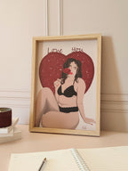 Affiche décoration féminine Belinda - 3 tailles