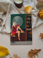 Affiche illustration féminine Luna - 3 tailles - Décoration murale