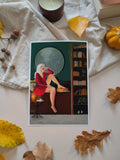 Affiche illustration féminine Luna - 3 tailles - Décoration murale