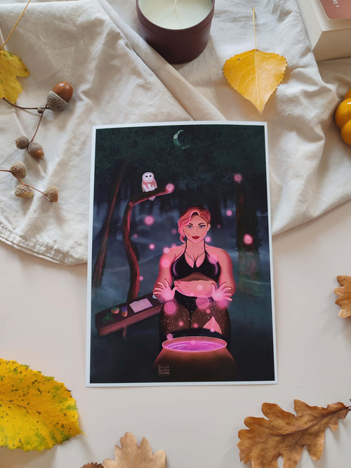 Affiche illustration féminine Stella - 3 tailles - Décoration murale