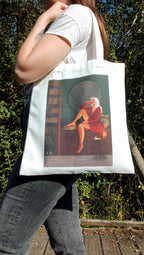 totebag bag impression luna porté, vue de face