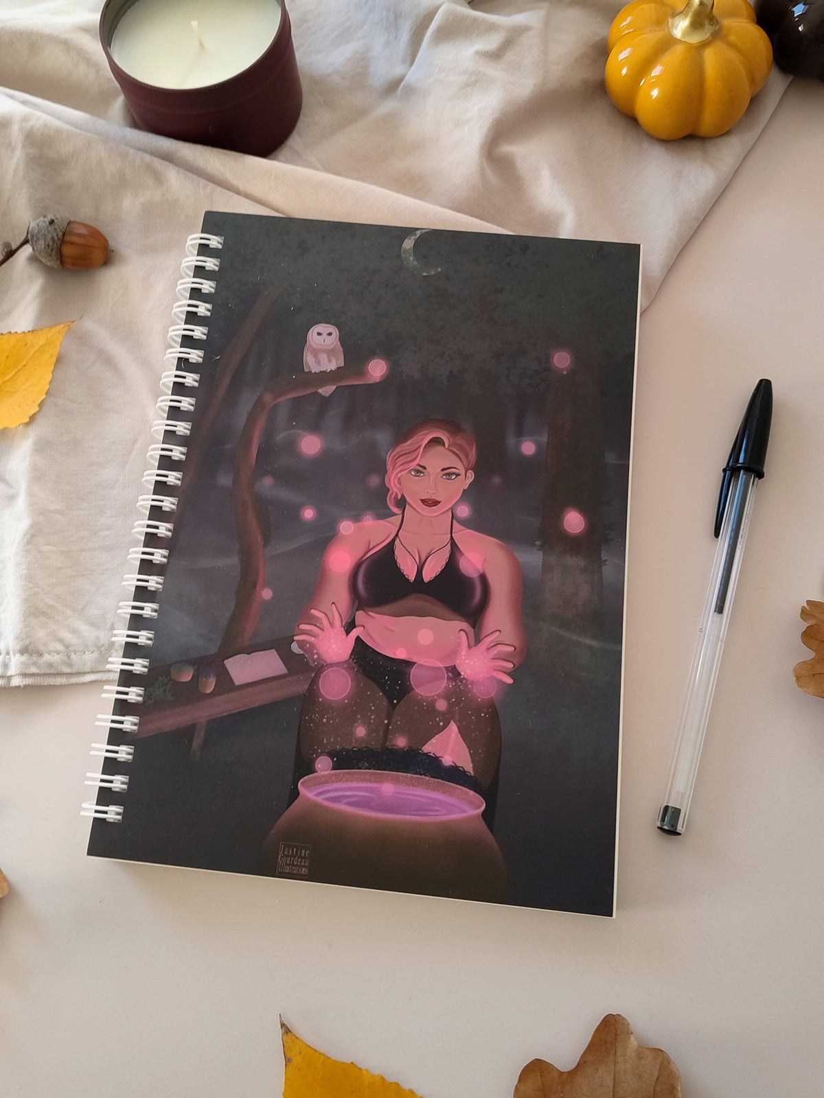 Carnet illustré Stella - Carnet ligné à spirales A5