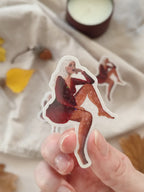 sticker holographique Luna gros plan