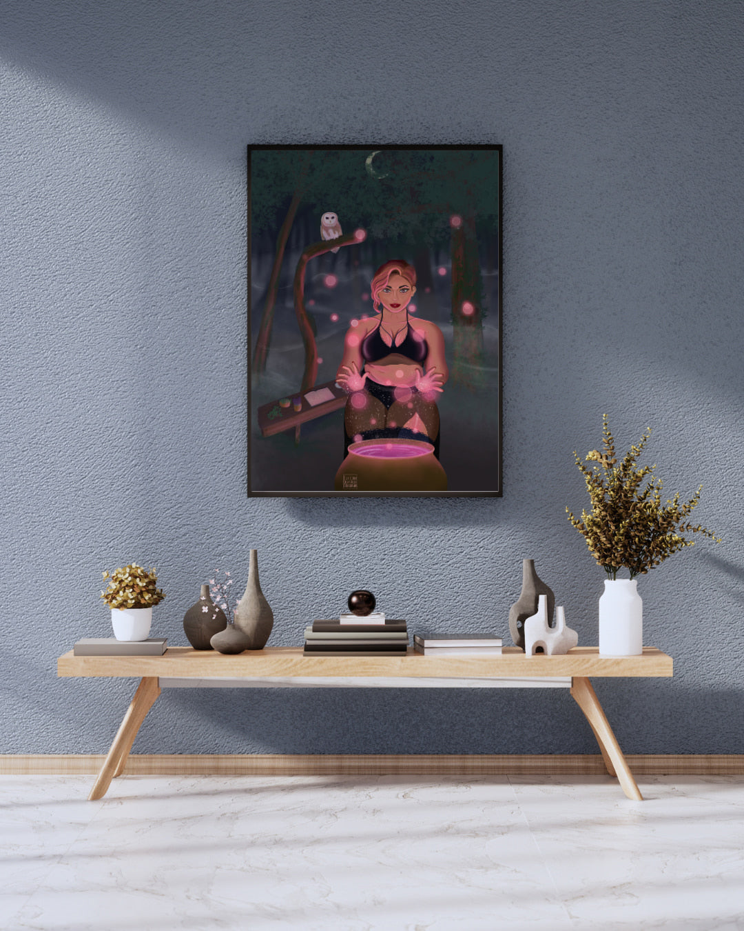 Affiche illustration féminine Stella - 3 tailles - Décoration murale