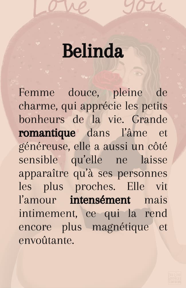 Affiche décoration féminine Belinda - 3 tailles