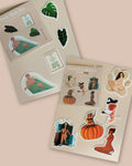 Lot de 2 packs de stickers féminins - 2 versions