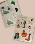 Lot de 2 packs de stickers féminins - 2 versions