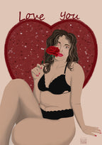 Affiche décoration féminine Belinda - 3 tailles