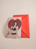 carte de voeux Belinda avec enveloppe