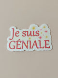 Sticker Holographique je suis géniale