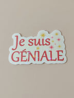 Sticker Holographique je suis géniale