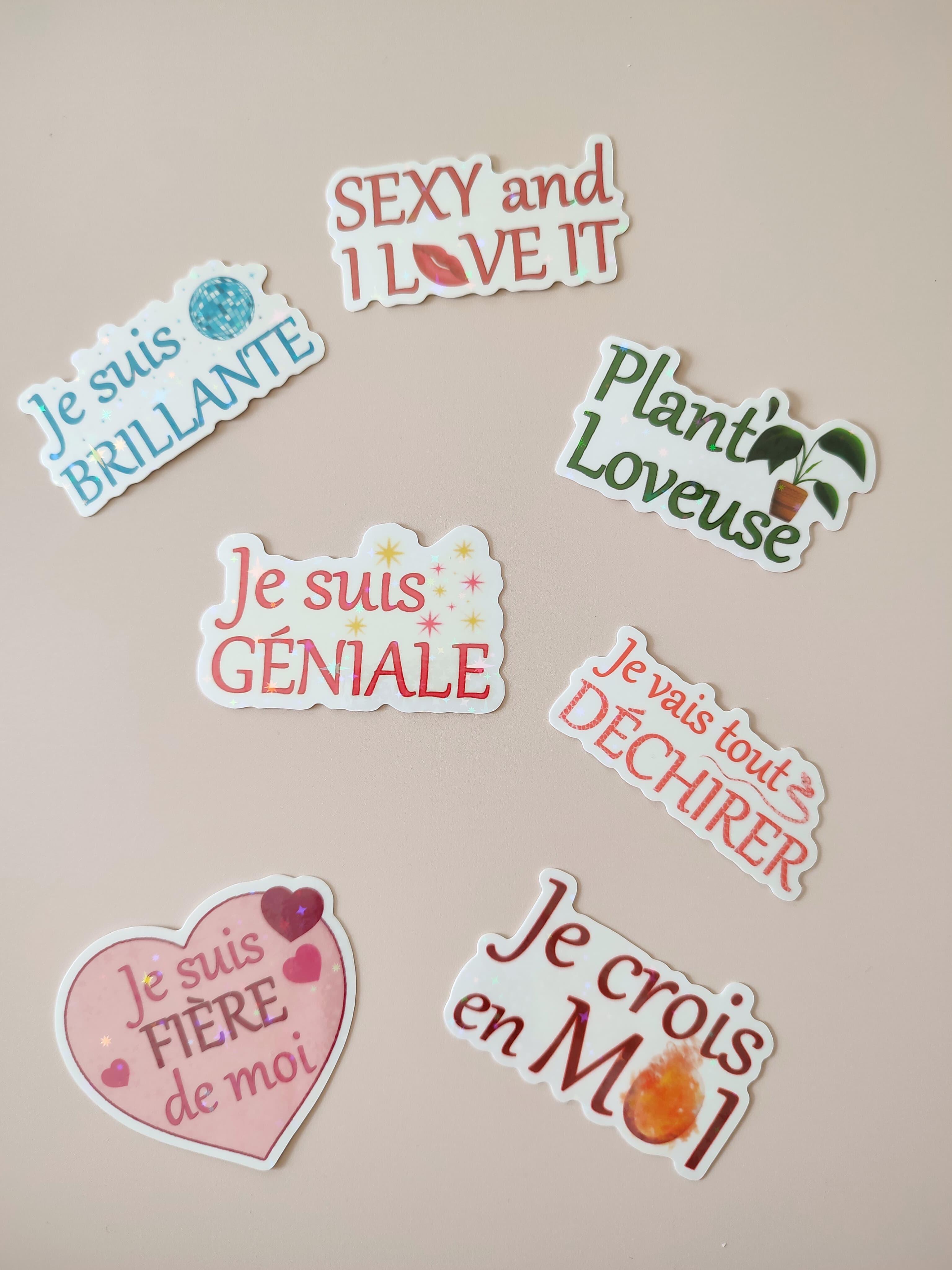 Sticker Holographique Je crois en moi