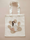 Totebag en toile illustré - Zinlena