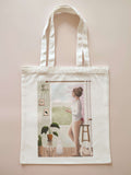 Totebag en toile illustré - Lalya