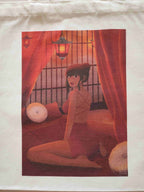 Totebag en toile illustré - Ivy