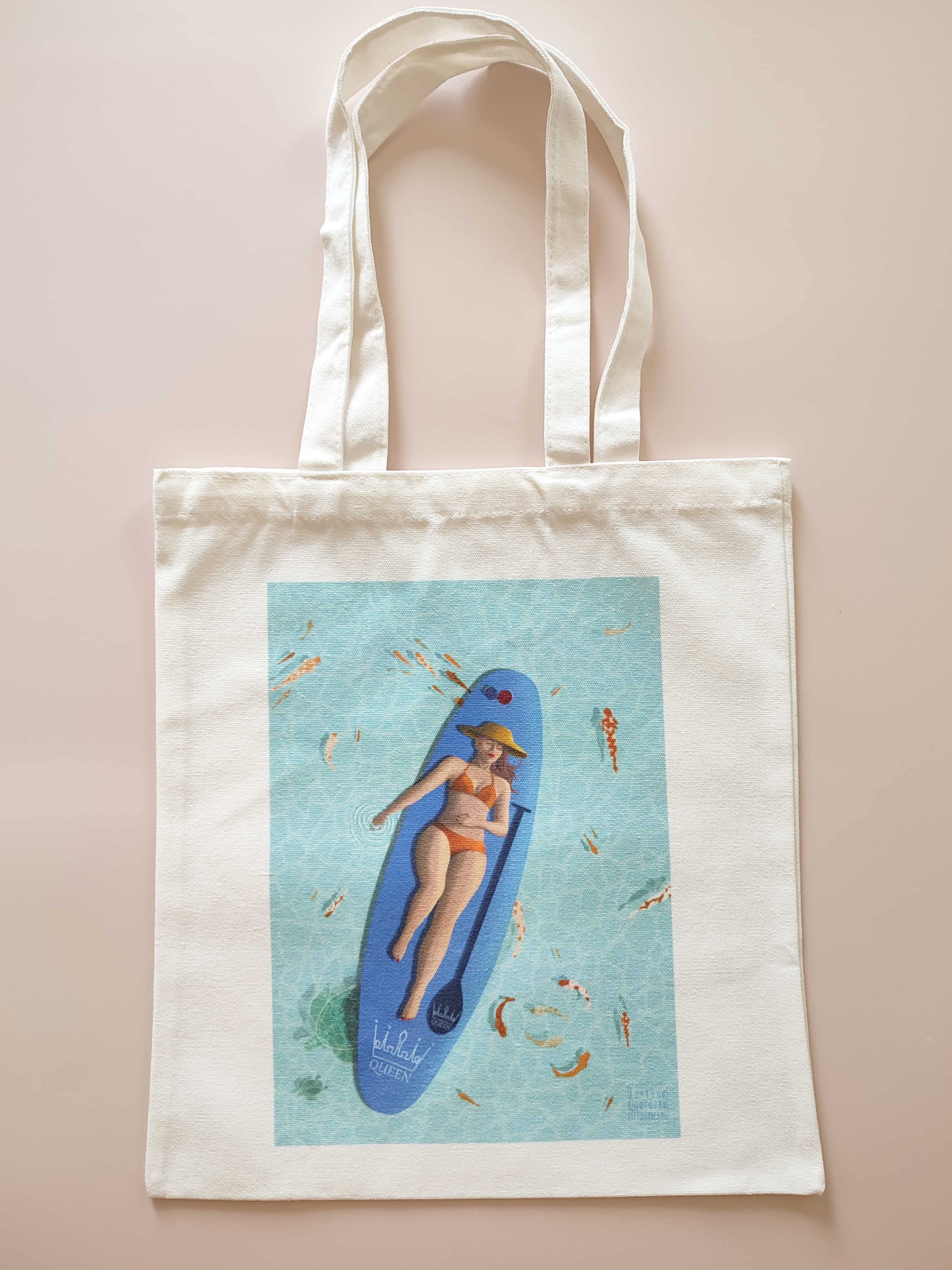 Totebag en toile illustré - Thalia