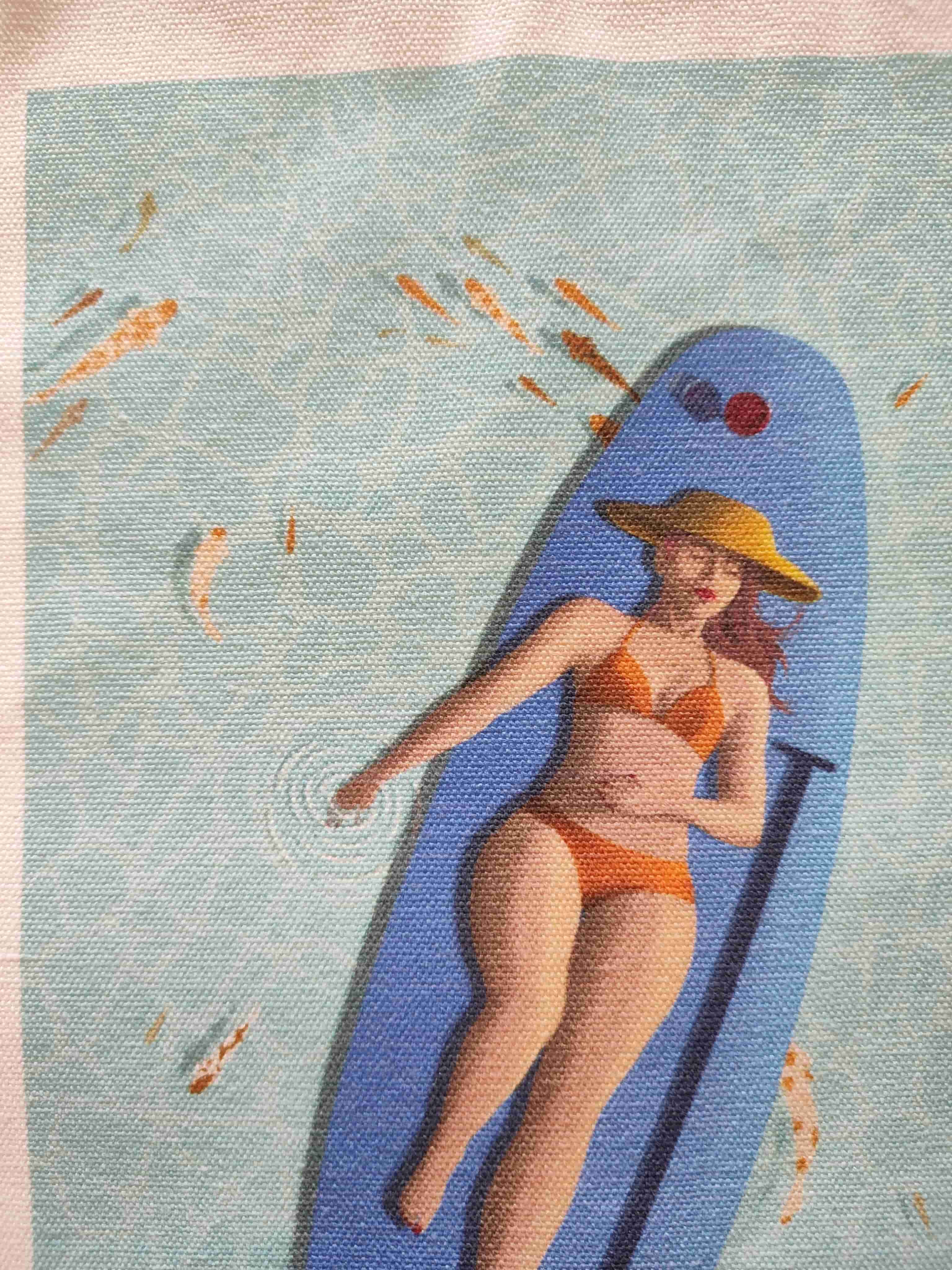 Totebag en toile illustré - Thalia
