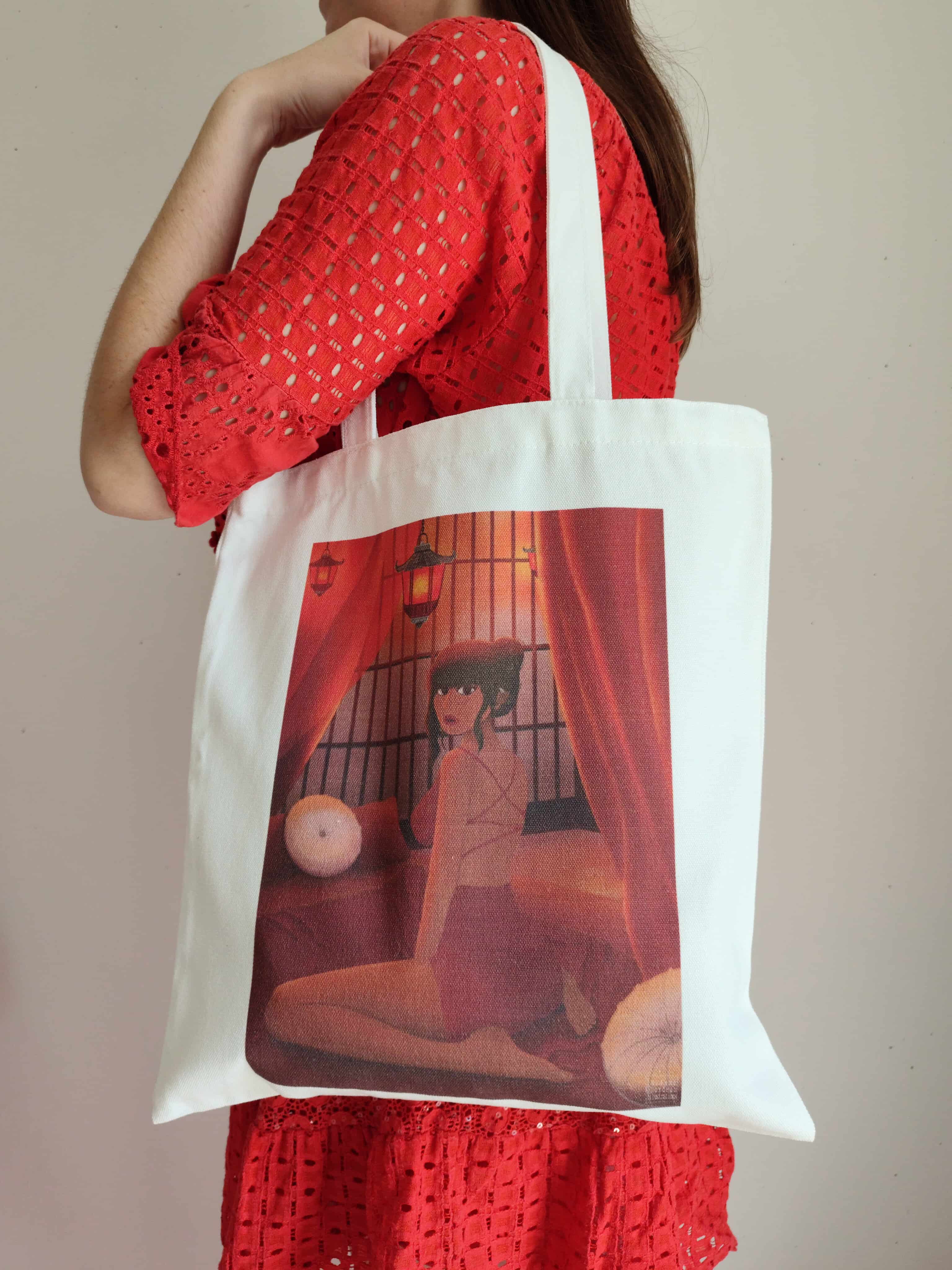 Totebag en toile illustré - Ivy