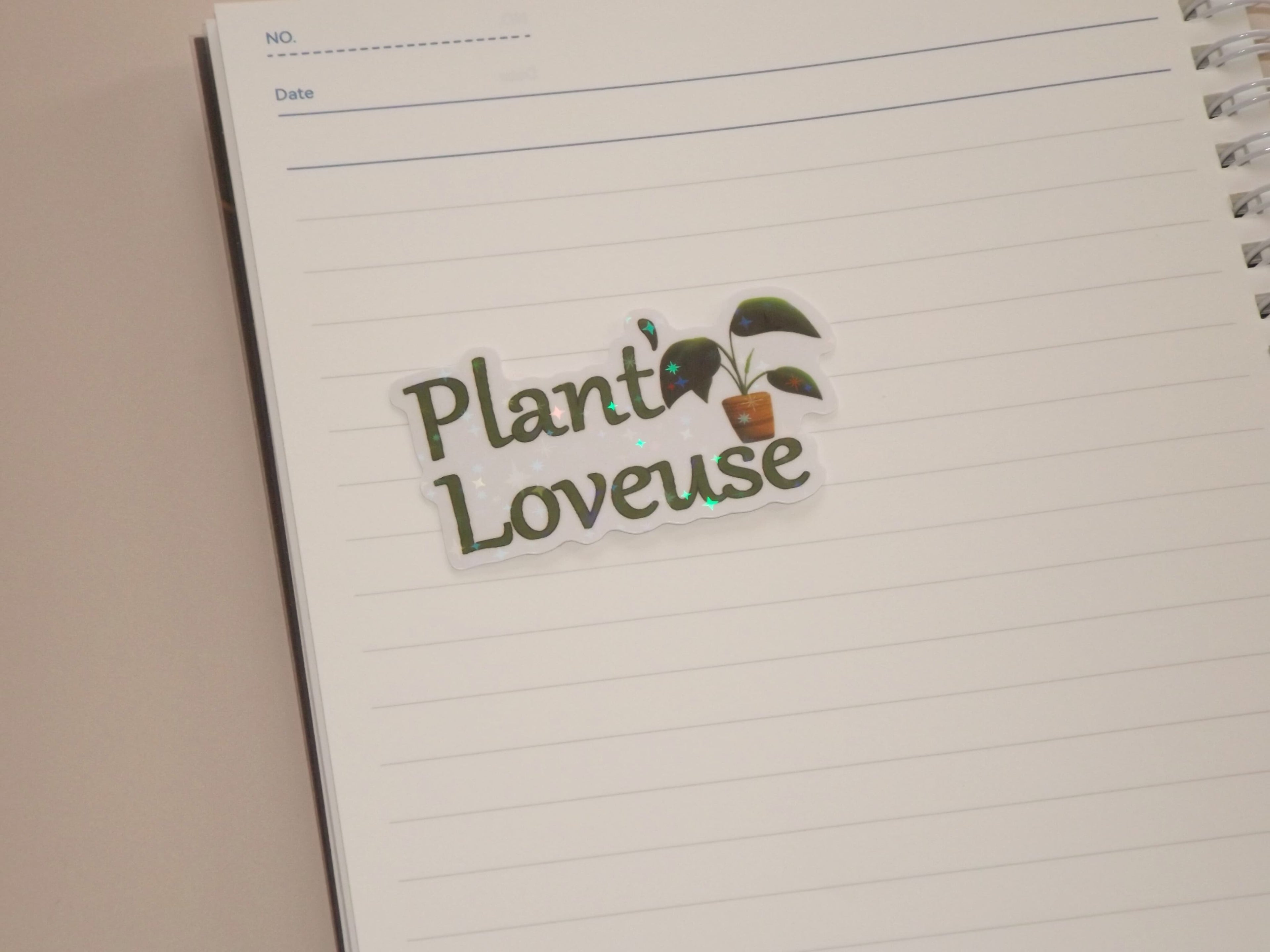 Sticker Holographique Plant' loveuse