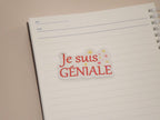 Sticker Holographique - je suis géniale