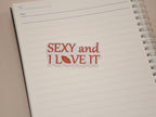 Sticker Holographique sexy and i love it