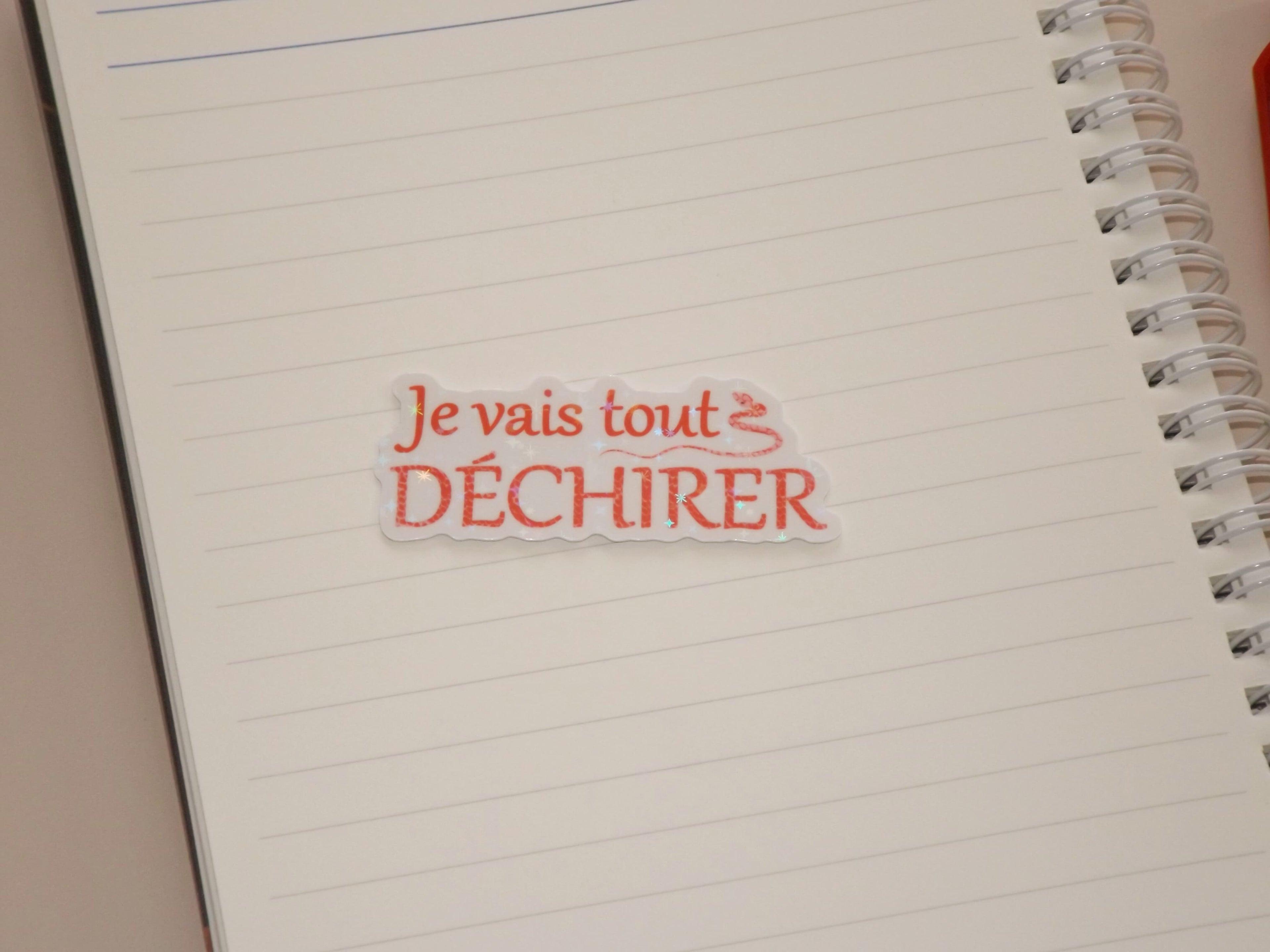 Sticker Holographique - je vais tout déchirer