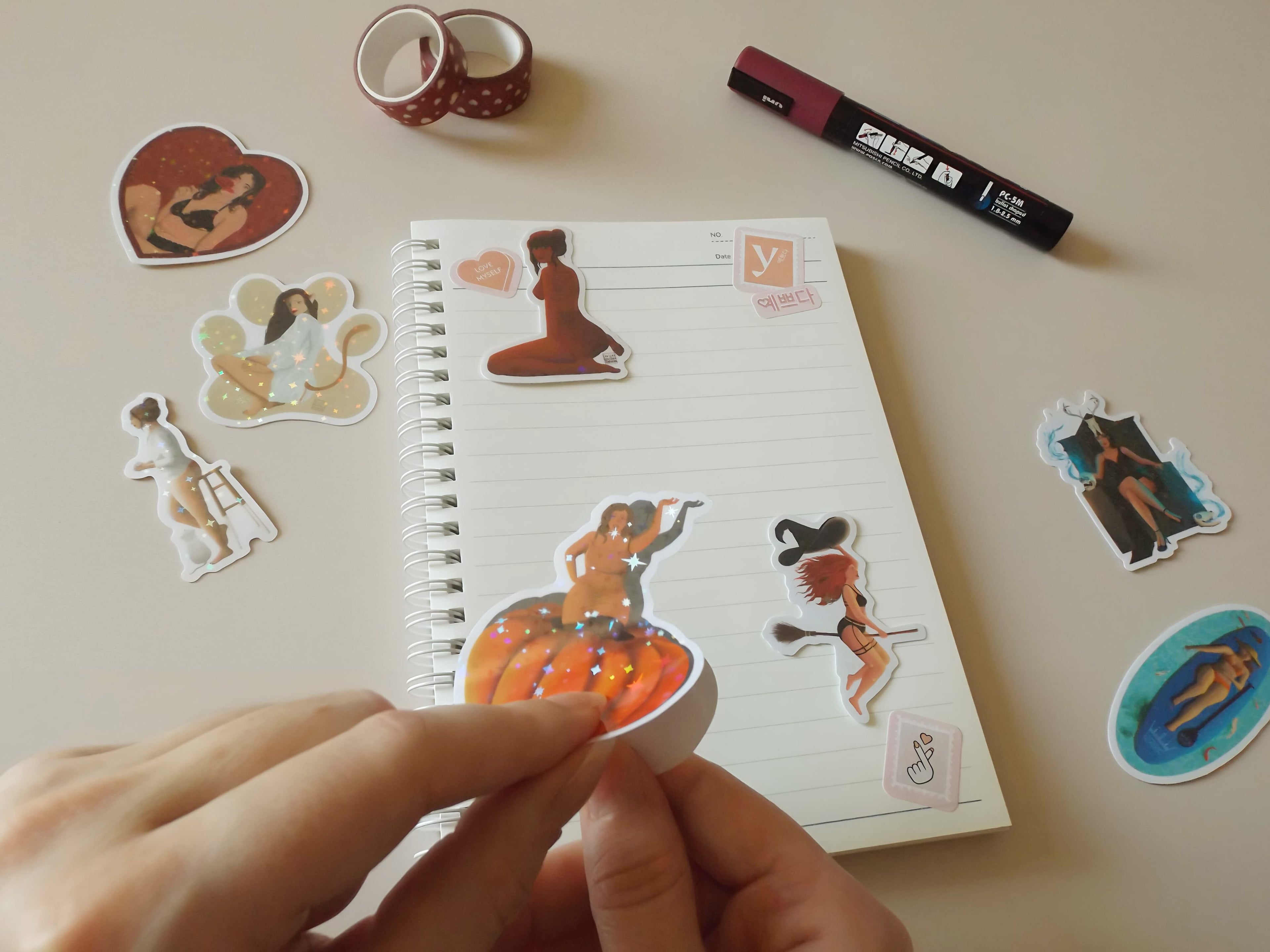 Sticker Holographique Hazel
