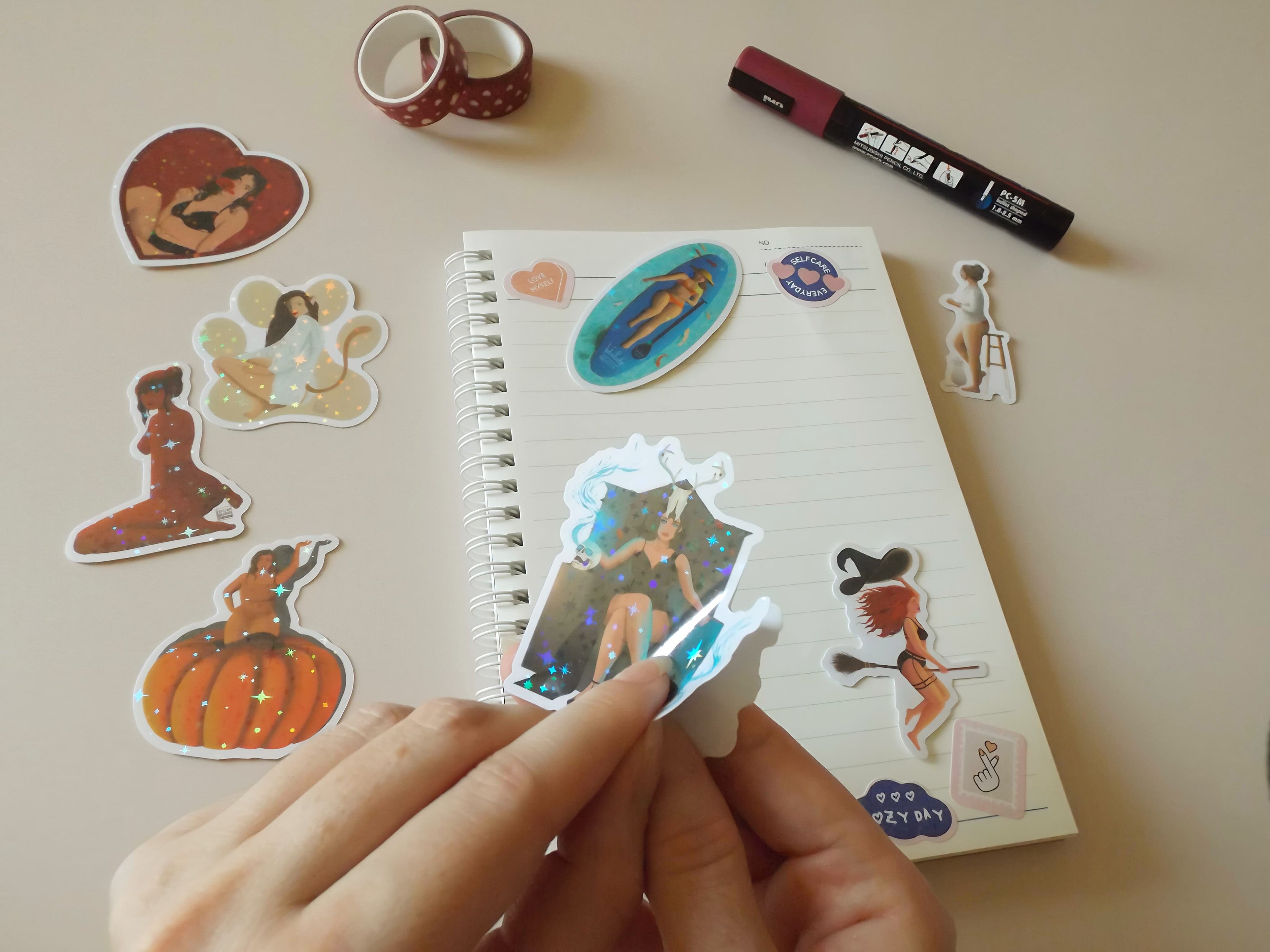 Sticker Holographique Tetia