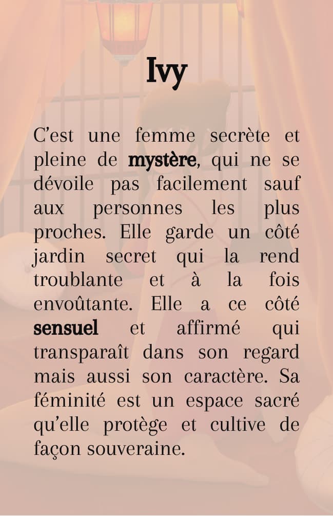 Affiche décoration féminine Ivy - 3 tailles