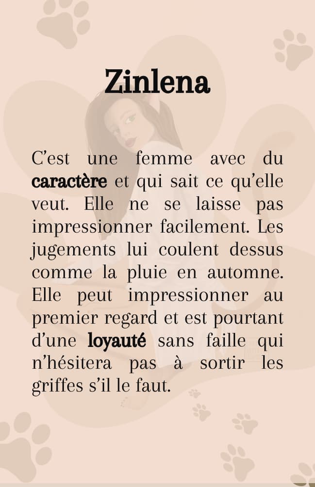 Affiche décoration féminine Zinlena - 3 tailles