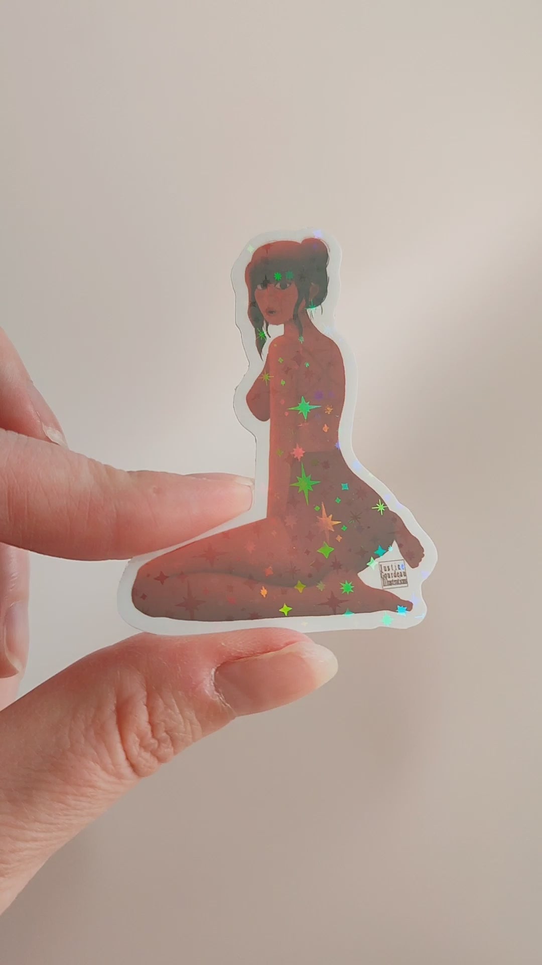 Sticker Holographique Ivy