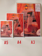 Affiche décoration féminine Hazel - 3 tailles
