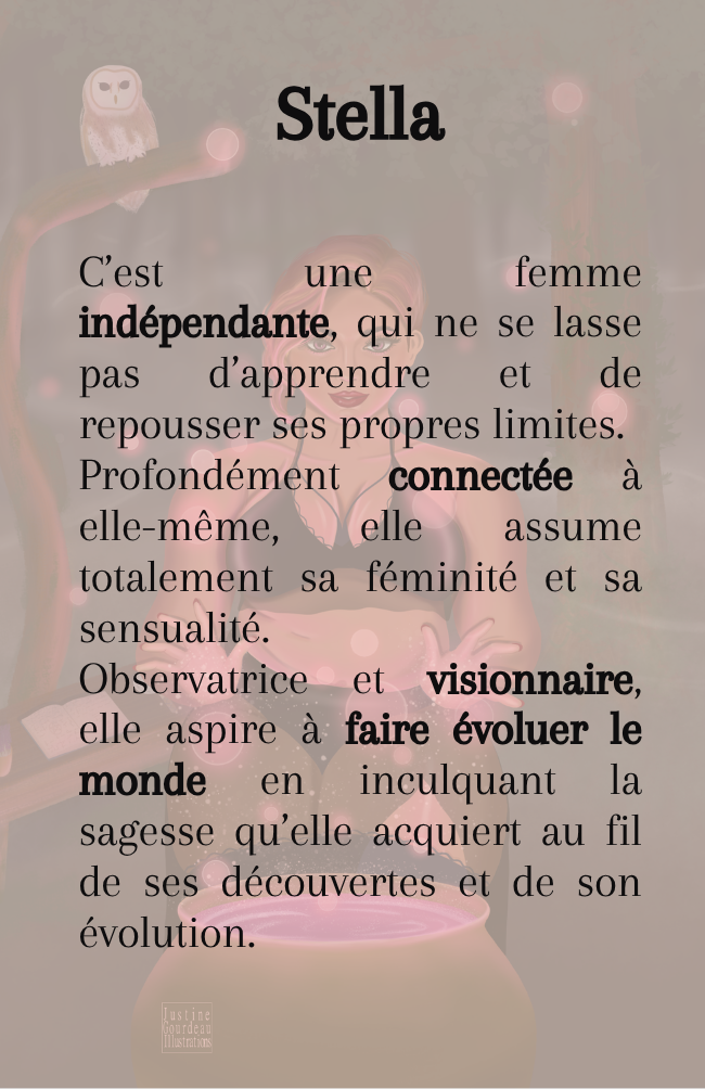 Affiche illustration féminine Stella - 3 tailles - Décoration murale